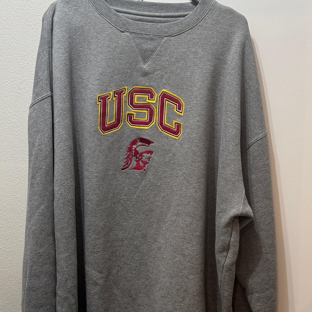 USC Gray Crewneck Sweater